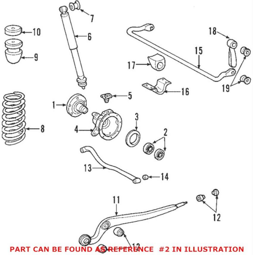 Mercedes Wheel Bearing - Front Inner 0099814105